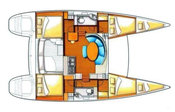 Rent sailing yacht Catamaran 380