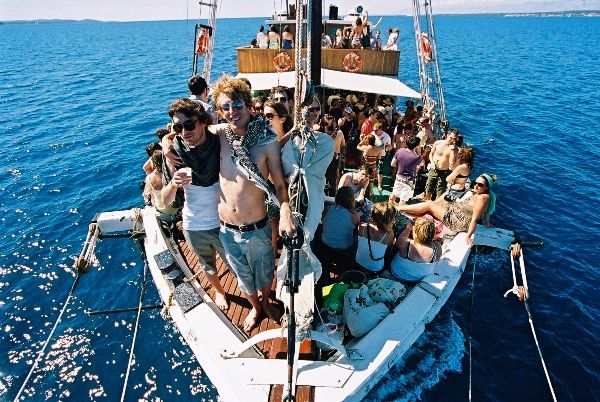 boat parties on Argonaut, Tisno, Croatia, The Garden parties