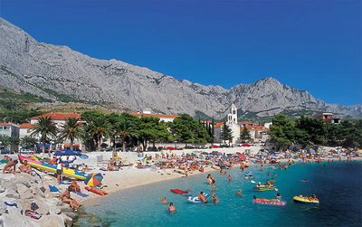 Chorvatsko Baška Voda Makarska hotely apartmány rekr.střediska kempy ubytování CK Lotos