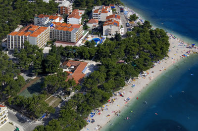 Chorvatsko Baška Voda Makarska hotely apartmány rekr.střediska kempy ubytování CK Lotos