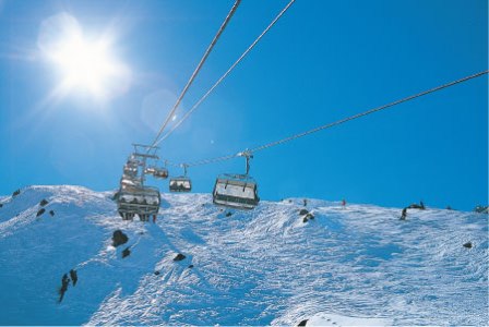Skijanje Austrija panorama žičara