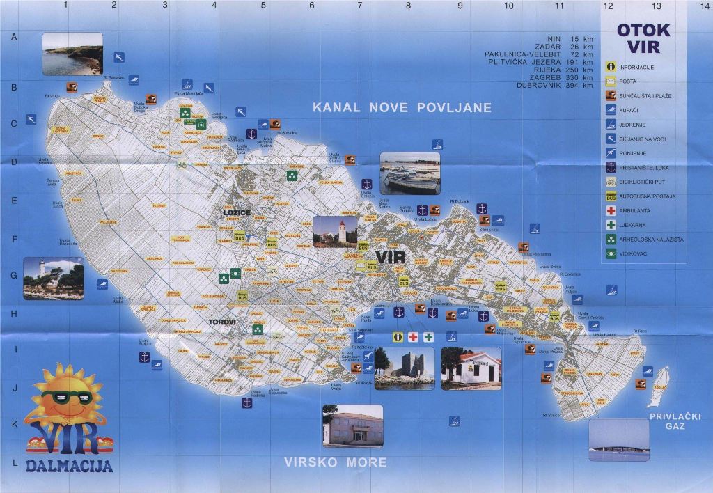 vir karta Slike mog mista   otok Vir2017 vir karta