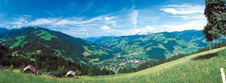 Skijanje  Austrija Salzburger Sportwelt panorama dolina