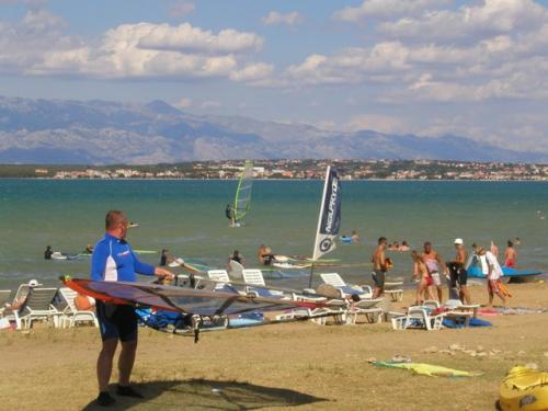 Chorvatsko Nin windsurfing kitesurfing kajak soukromé apartmány penziony